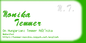 monika temmer business card